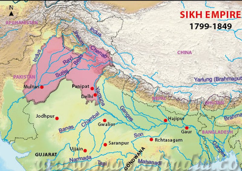 sikh-empire-map